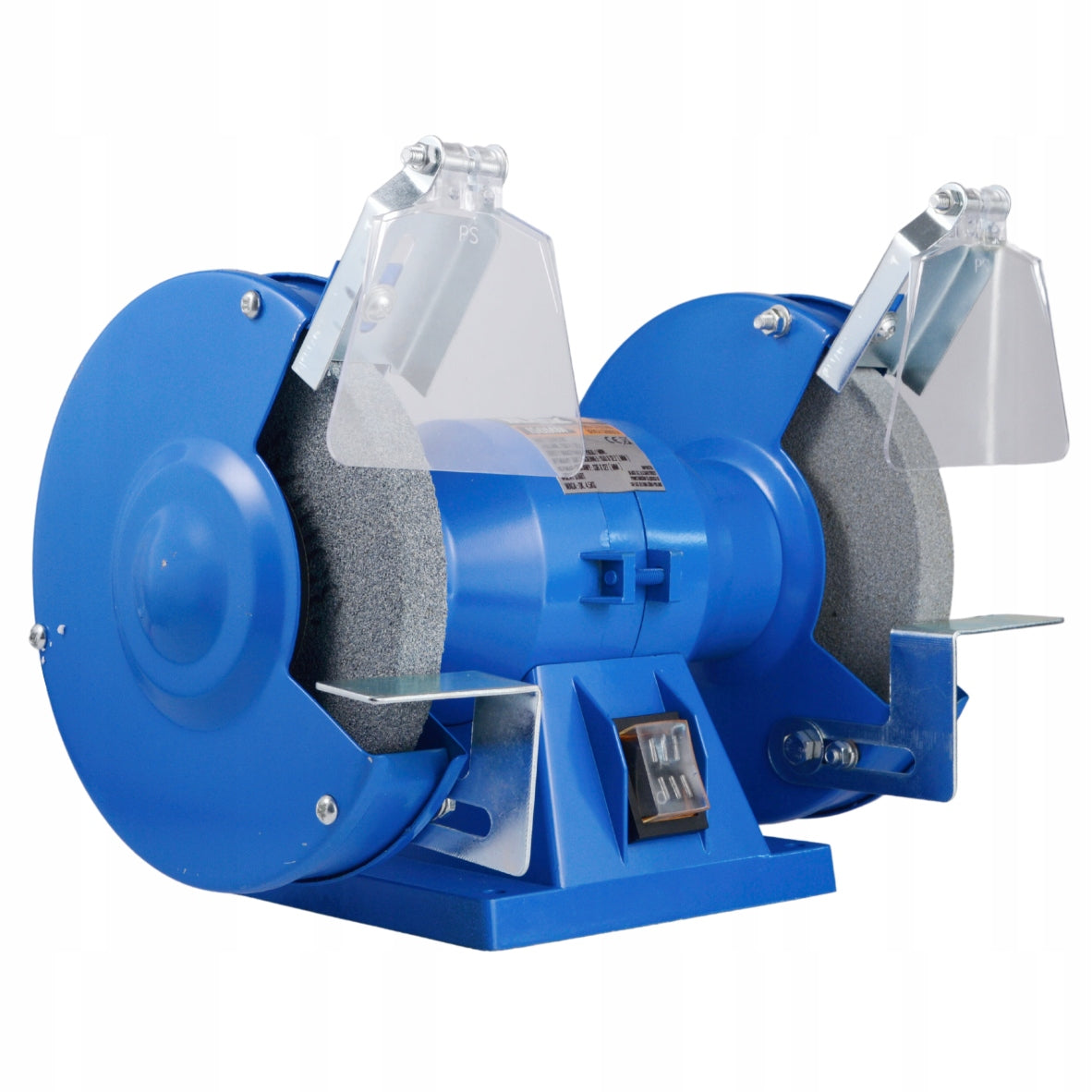 STONE TABLE GRINDER 2X STONE 150mm STATIONARY FREE START BLACK Manufacturer code 46500 SZLIFIERKA STOŁOWA