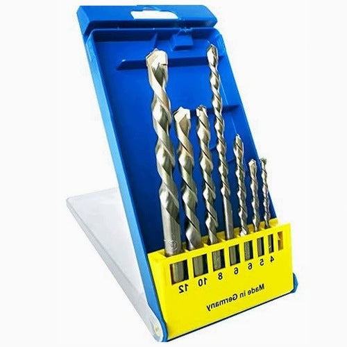 STONE WALL CONCRETE DRILL BITS SET OF 7 PROFESSIONAL FOR HOME