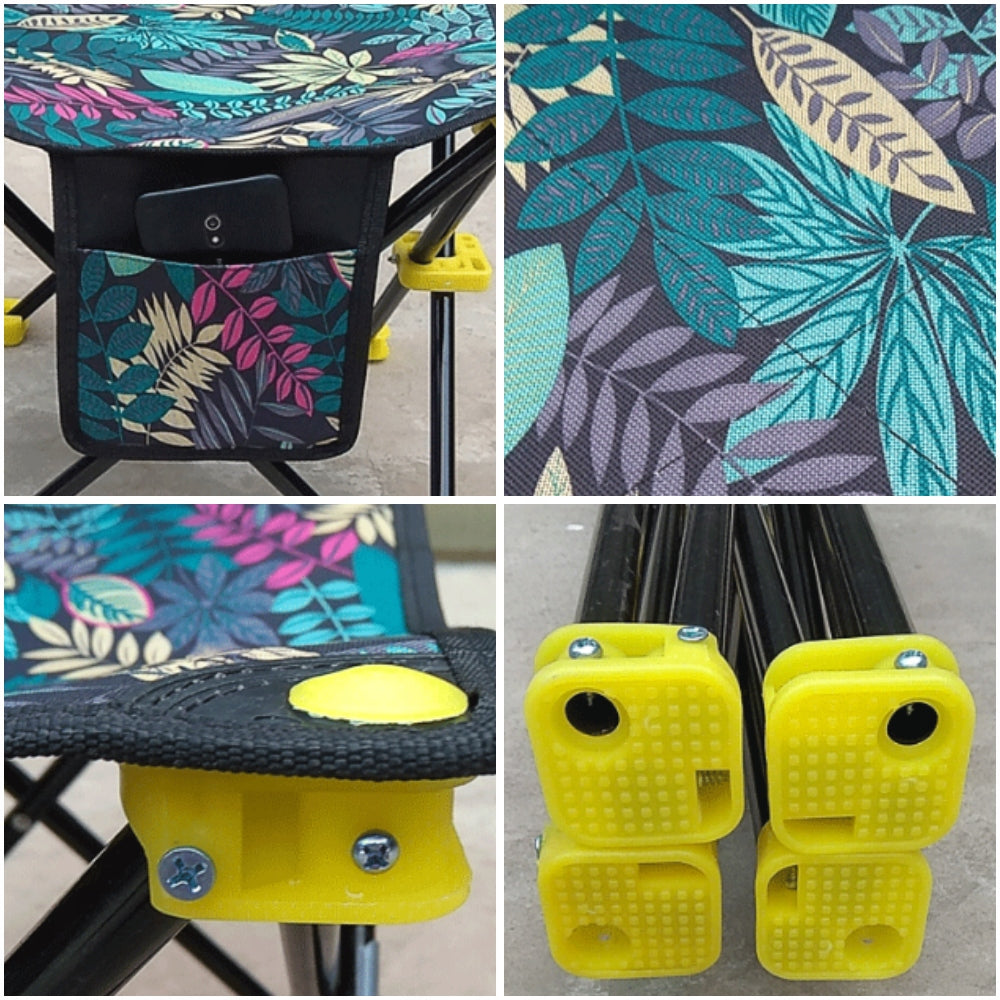 STOOL CHAIR FOLDING FISHING CAMPING STRONG Color multicolor