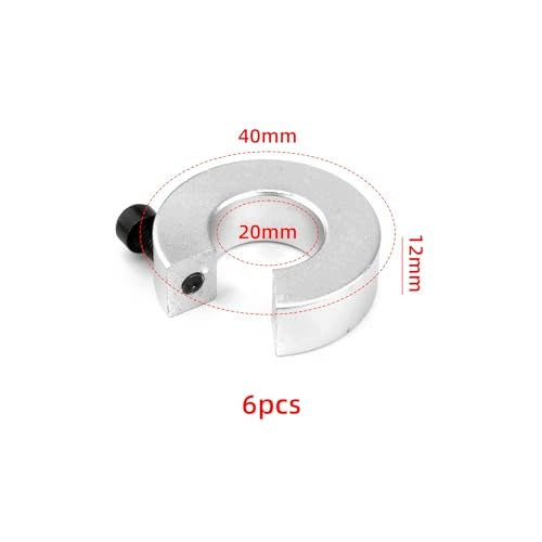 STOPWATCHES FOR RAIL SBR ALUMINUM SHAFT STOP MOUNTING RING 6 PCS. Manufacturer code SWC5908151008287