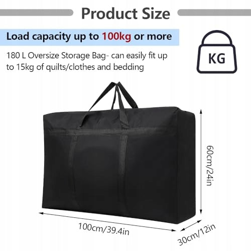 STORAGE BAG 180 L OXFORD WATERPROOF FOLDABLE TRAVEL BAG Color multicolor