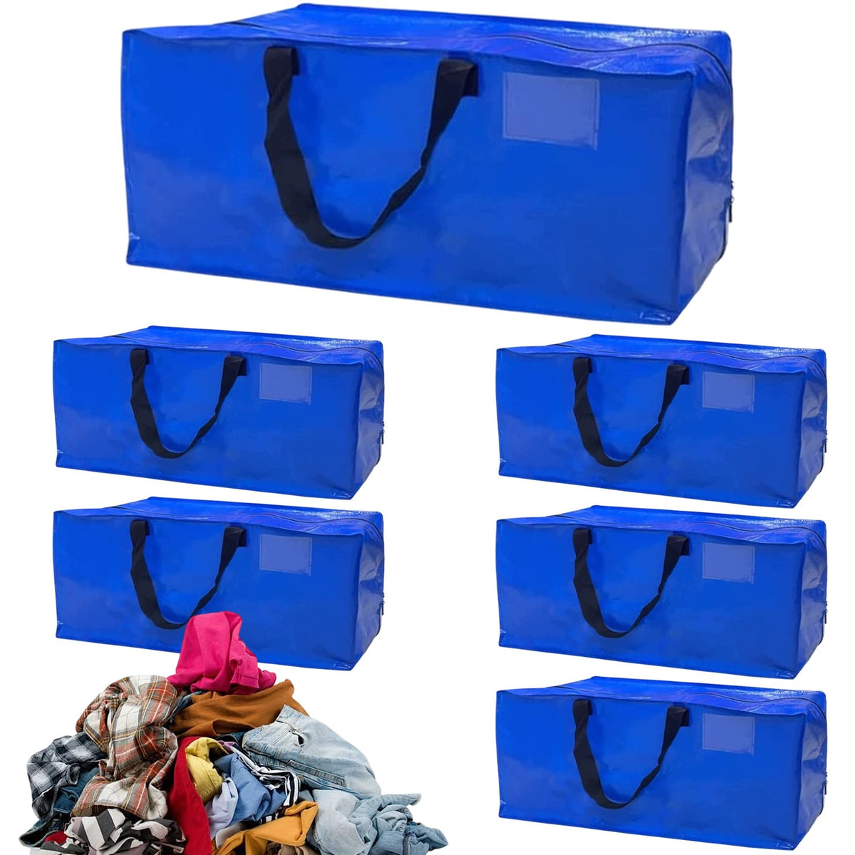 STORAGE BAGS 95L WITH ZIPPERS BACKPACK BAG 6 PCS UNIVERSAL