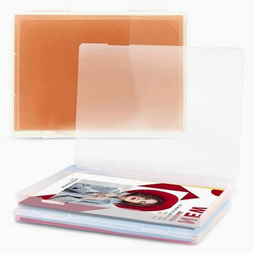 STORAGE BOXES A4 CLEAR PLASTIC SET OF 3