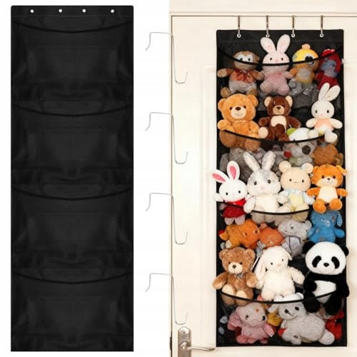 STORAGE OF STUFFED ANIMALS WITH 4 LARGE DOOR POCKETS STORAGE LARGE Brand no brand