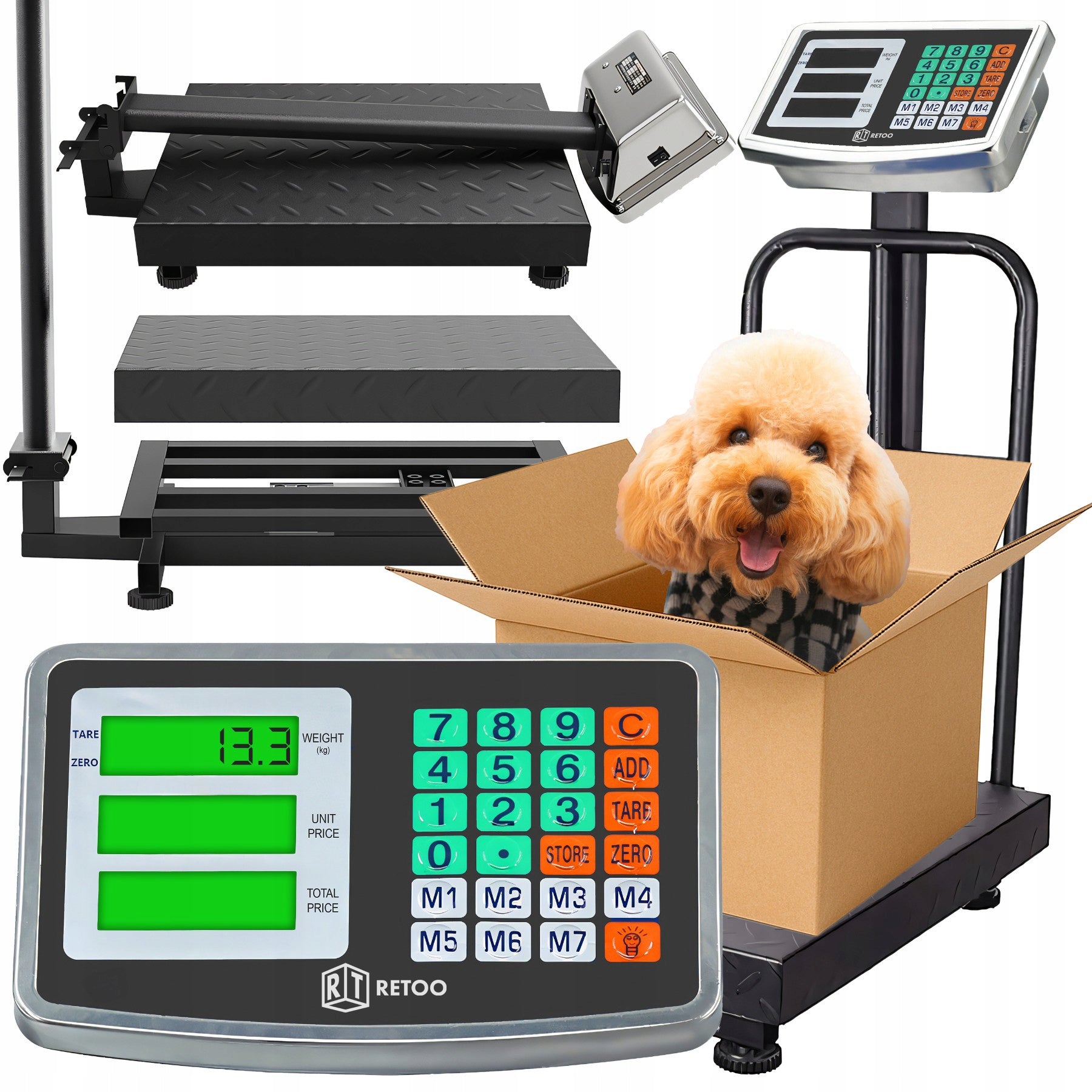 STORAGE SCALE ELECTRONIC PLATFORM STORE 150 kg ACCURATE GOODS