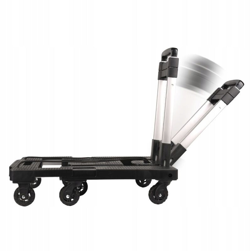STORAGE TRANSPORT TROLLEY 6 WHEELS GARDEN FREIGHT FOLDING CABLES Product width 33 cm