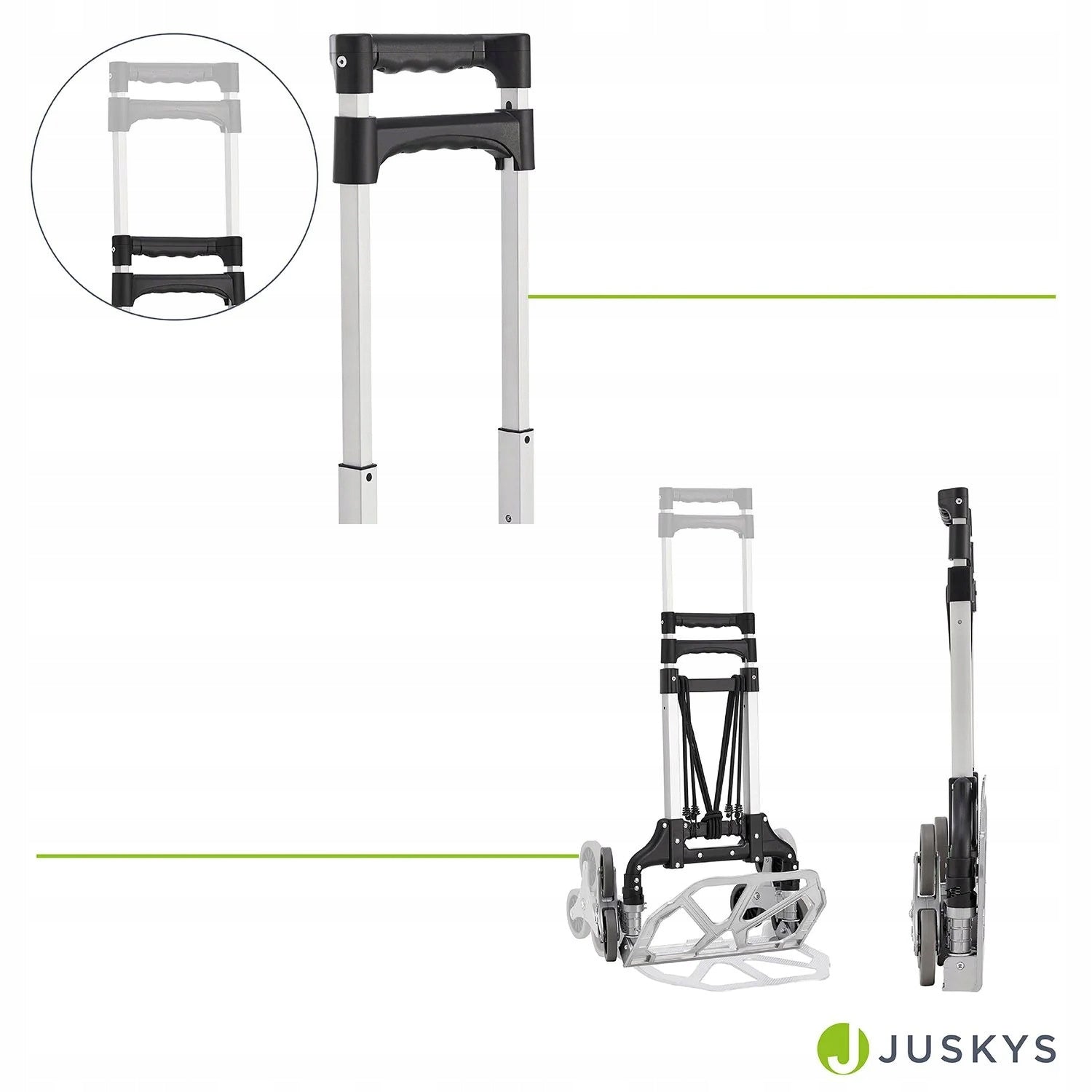 STORAGE TROLLEY UP TO 80 KG FOR STAIRS MOVING FOLDING Product width 48 cm