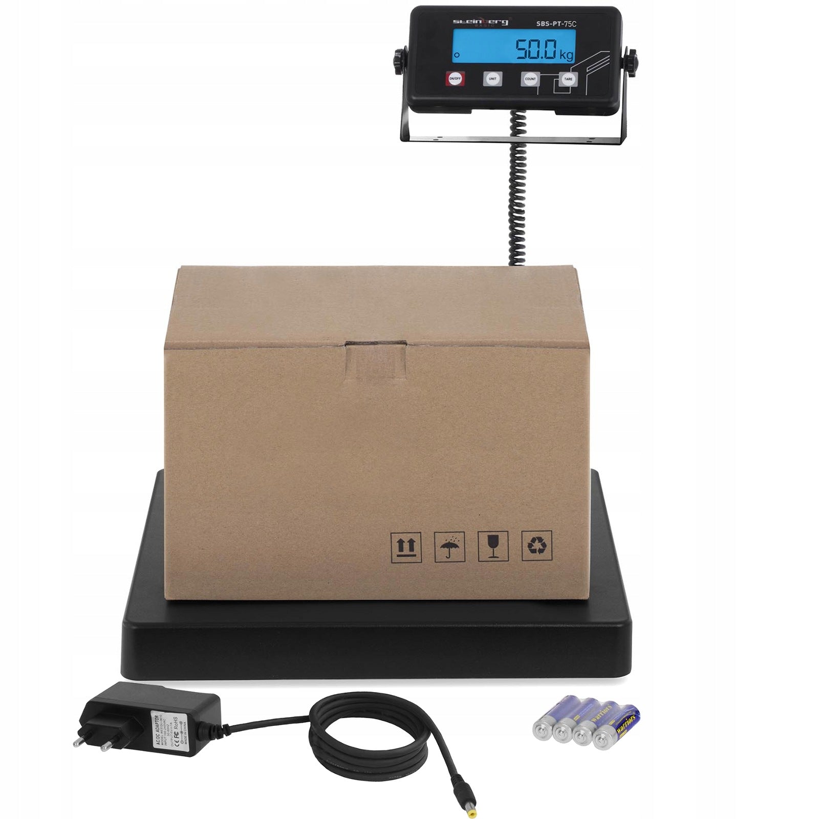 STORAGE WEIGHT 75KG ACCURACY 10G STEEL WITH LED DISPLAY Brand Steinberg Systems