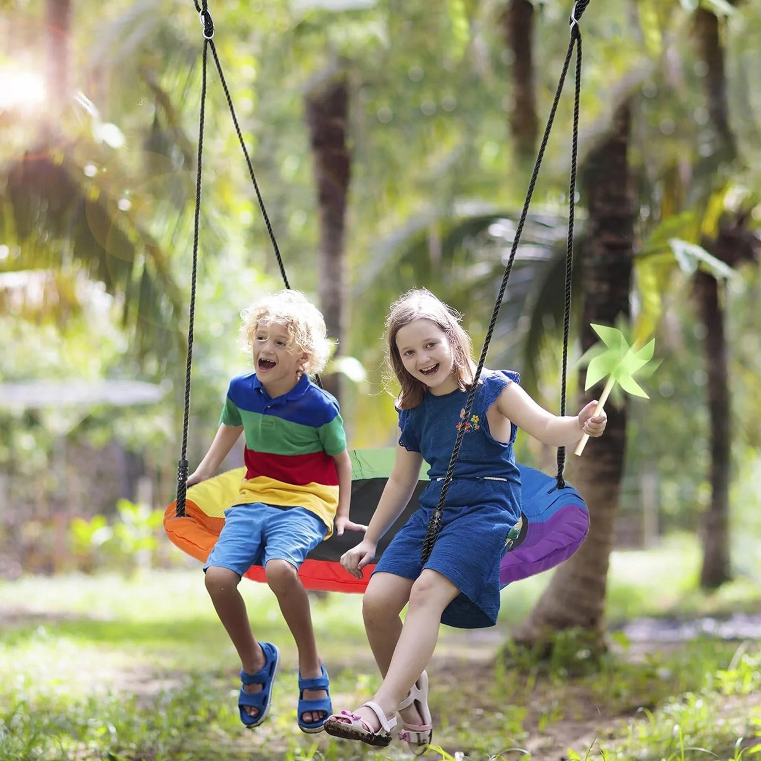 STORK NEST GARDEN SWING FOR CHILDREN 100cm LARGE STRONG 150kg XXL Manufacturer code WYTRZYMAŁA DO OGRODU KOKON WISZĄCA HAMAK 2