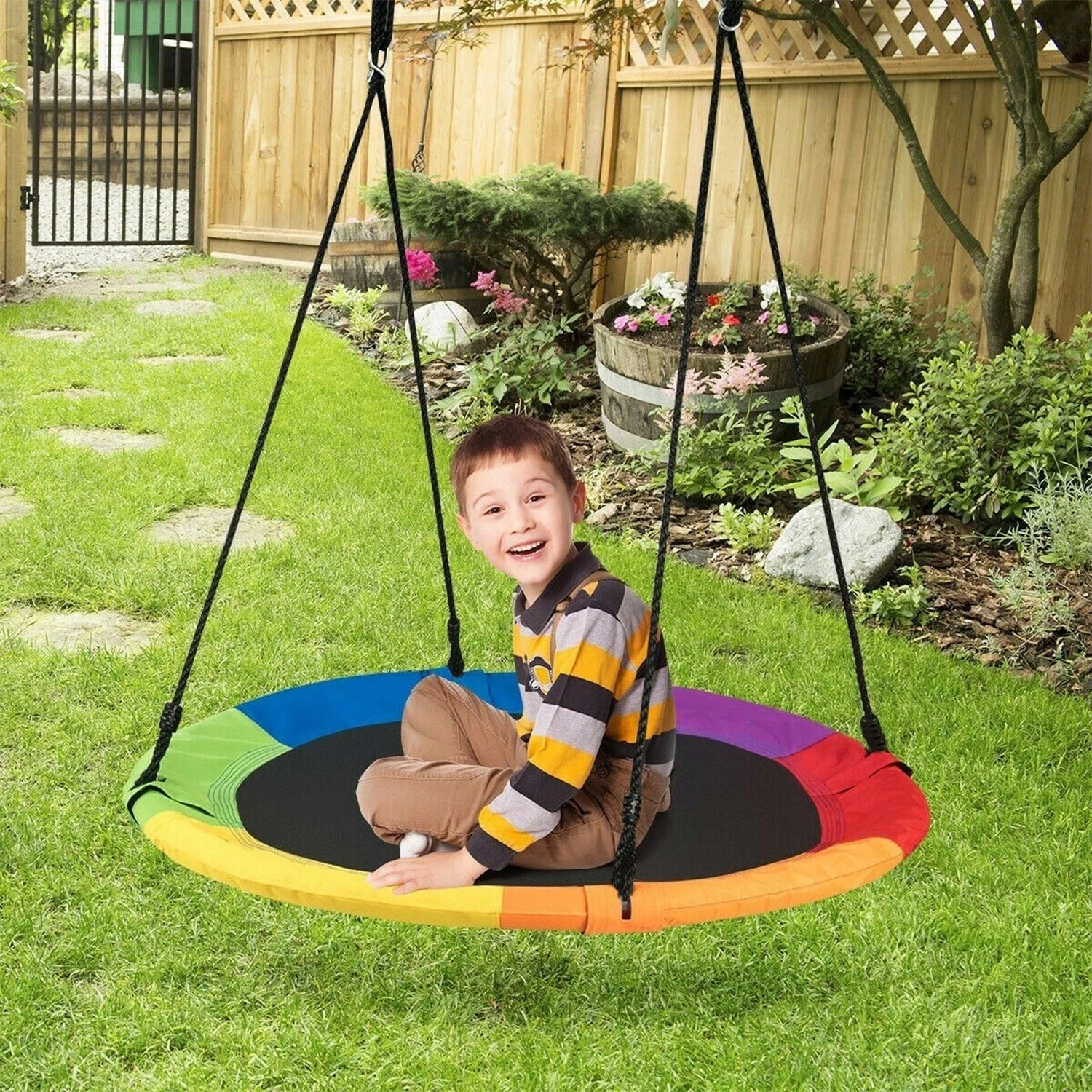 STORK NEST GARDEN SWING FOR CHILDREN 100cm LARGE STRONG 150kg XXL Packaging status original