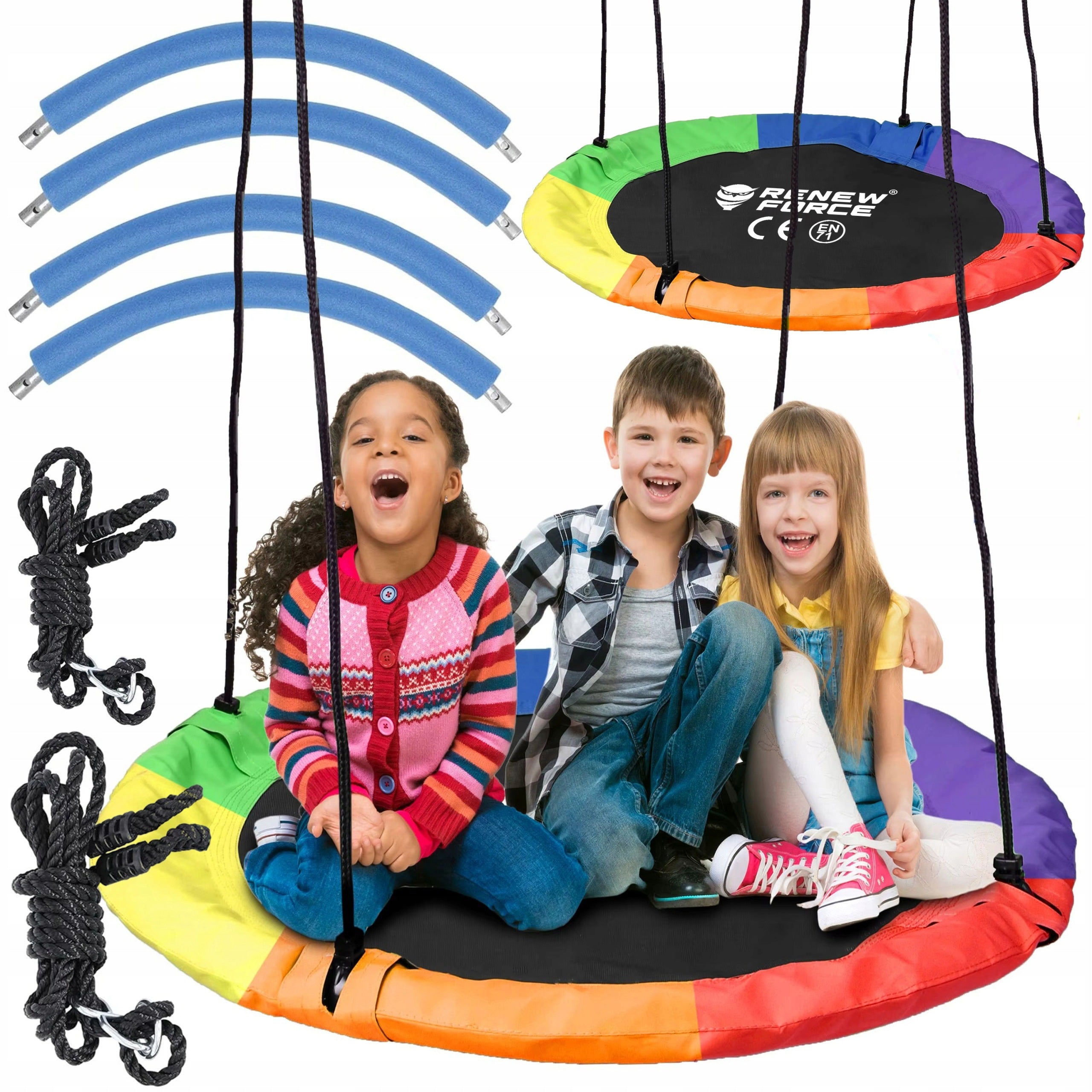 STORK NEST GARDEN SWING FOR CHILDREN 100cm LARGE STRONG 150kg XXL
