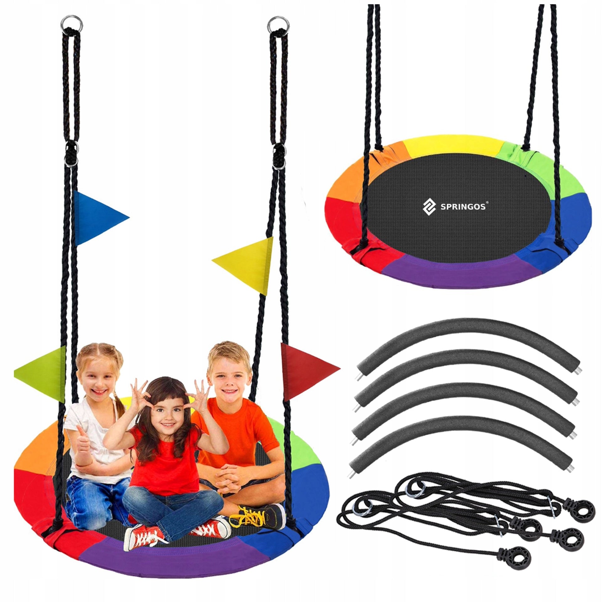 STORK NEST GARDEN SWING FOR CHILDREN 100cm LARGE STRONG 150kg XXL