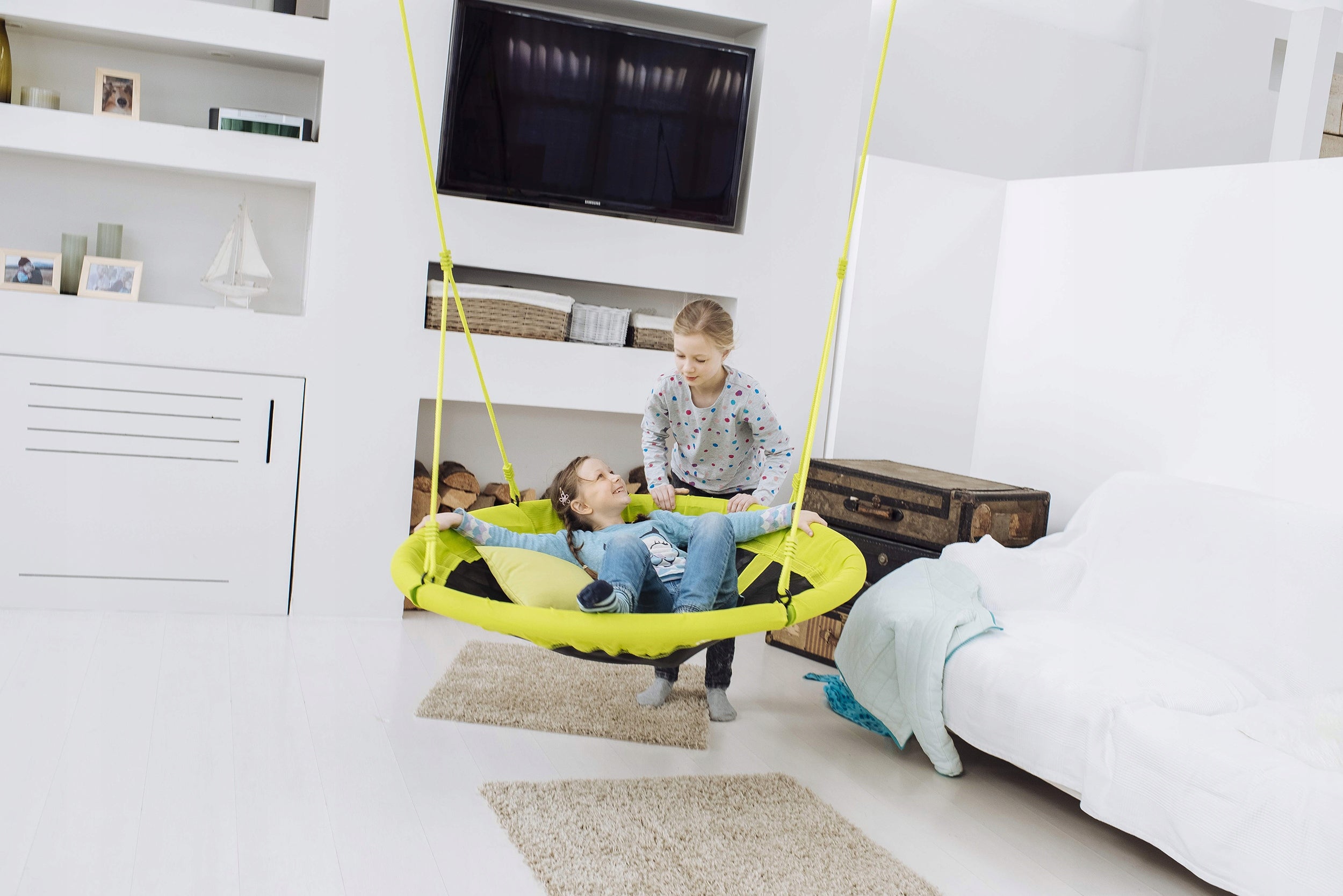 STORK NEST SWING, full, 110cm, 100kg HUDORA Kind hanging