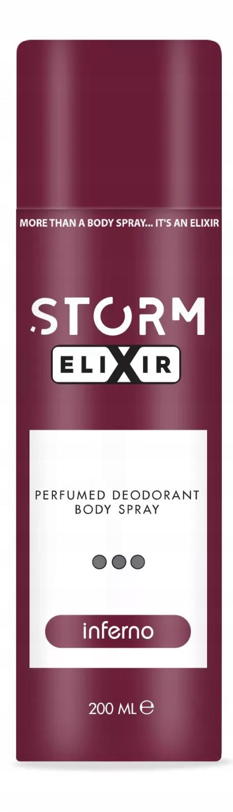 STORM ELIXIR Perfumed deodorant for men INFERNO 200ml
