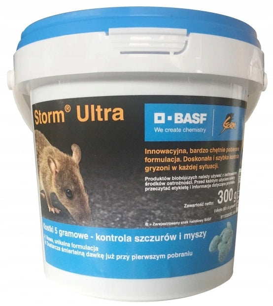 STORM ULTRA POISON for mice and rats 300g BASF Form: cube 5gram Manufacturer code Storm Ultra