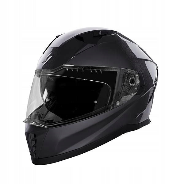 STORMER BLASTER Motorcycle Helmet SOLID BLACK PEARLY r. XL