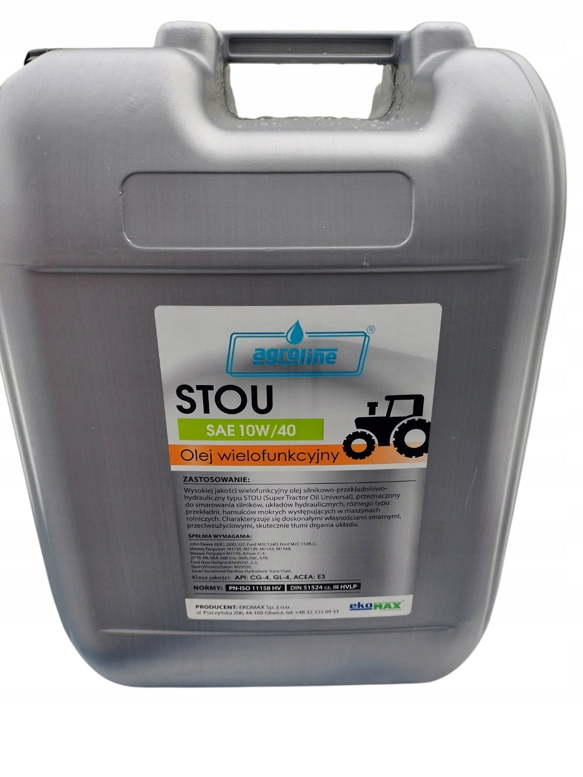 STOU OIL 10W40 (20L) MULTIFUNCTIONAL ECOMAX