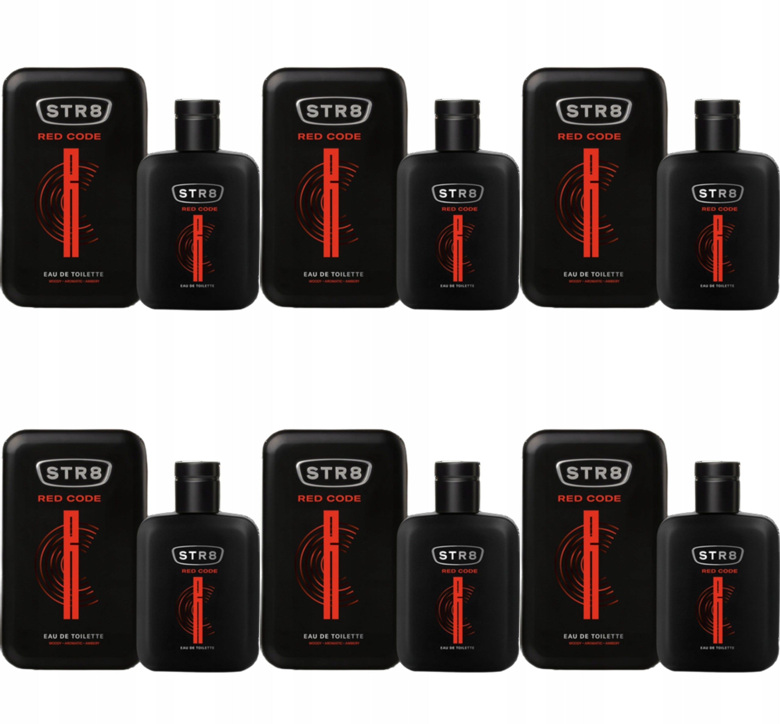STR8 eau de toilette spray 100ml Red Code X6