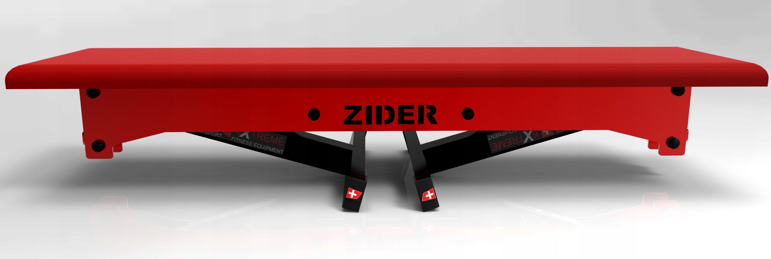 STRAIGHT BENCH FOR BARBELLS 450kg ZIDER BLACK-RED NEW Kind straight