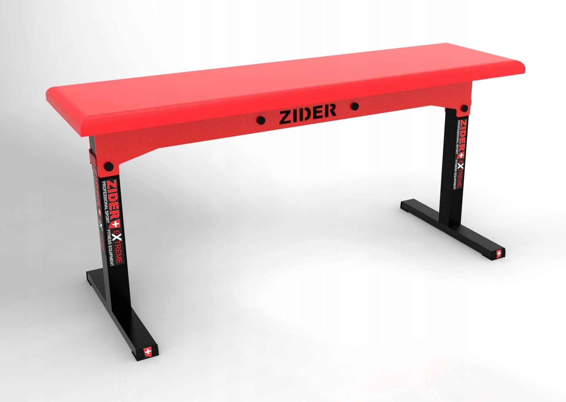 STRAIGHT BENCH FOR BARBELLS 450kg ZIDER BLACK-RED NEW Model ŁAWKAZIDER