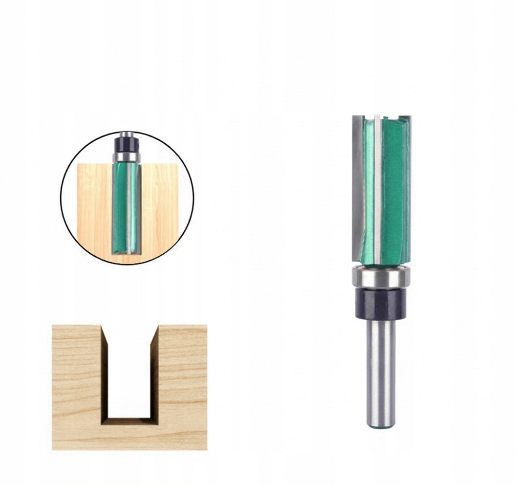 STRAIGHT CUTTER WITH BEARING FOR WOOD 8 MM 16X50 FINGER SHANK WHISK Manufacturer code HUAZHENGTRADING