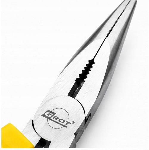 STRAIGHT ELONGATED PLIERS 160MM STEEL G-400-0004 GROT Brand Grot