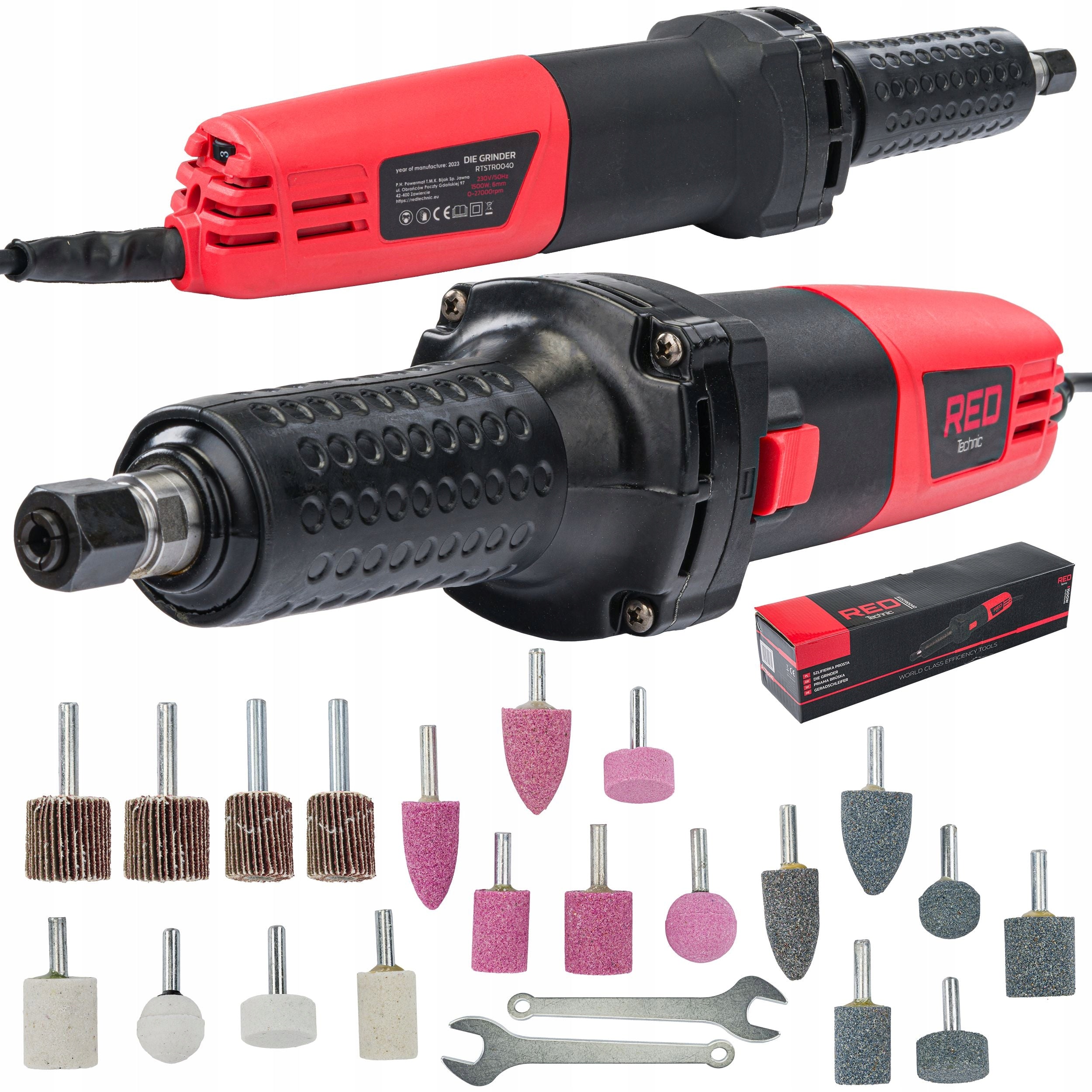 STRAIGHT FINGER SHANK GRINDER 6MM MILLING MACHINE 1500W ADJUSTABLE 27000RPM