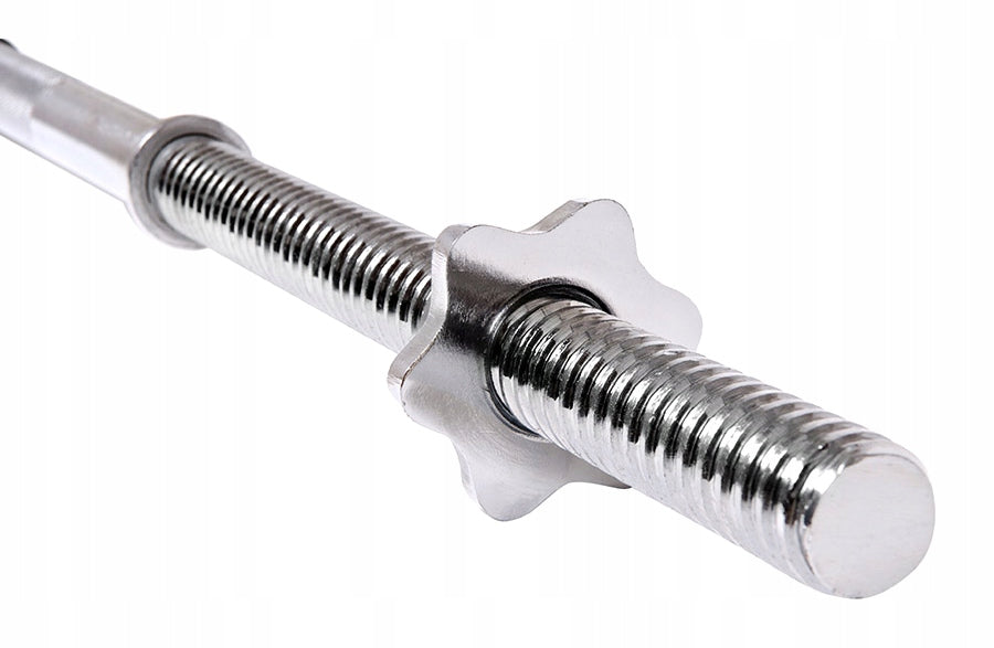 STRAIGHT GRIFFIN 150cm diameter 25mm BARBELL BAR SAPPHIRE full STEEL threaded CLAMPS Brand Sapphire