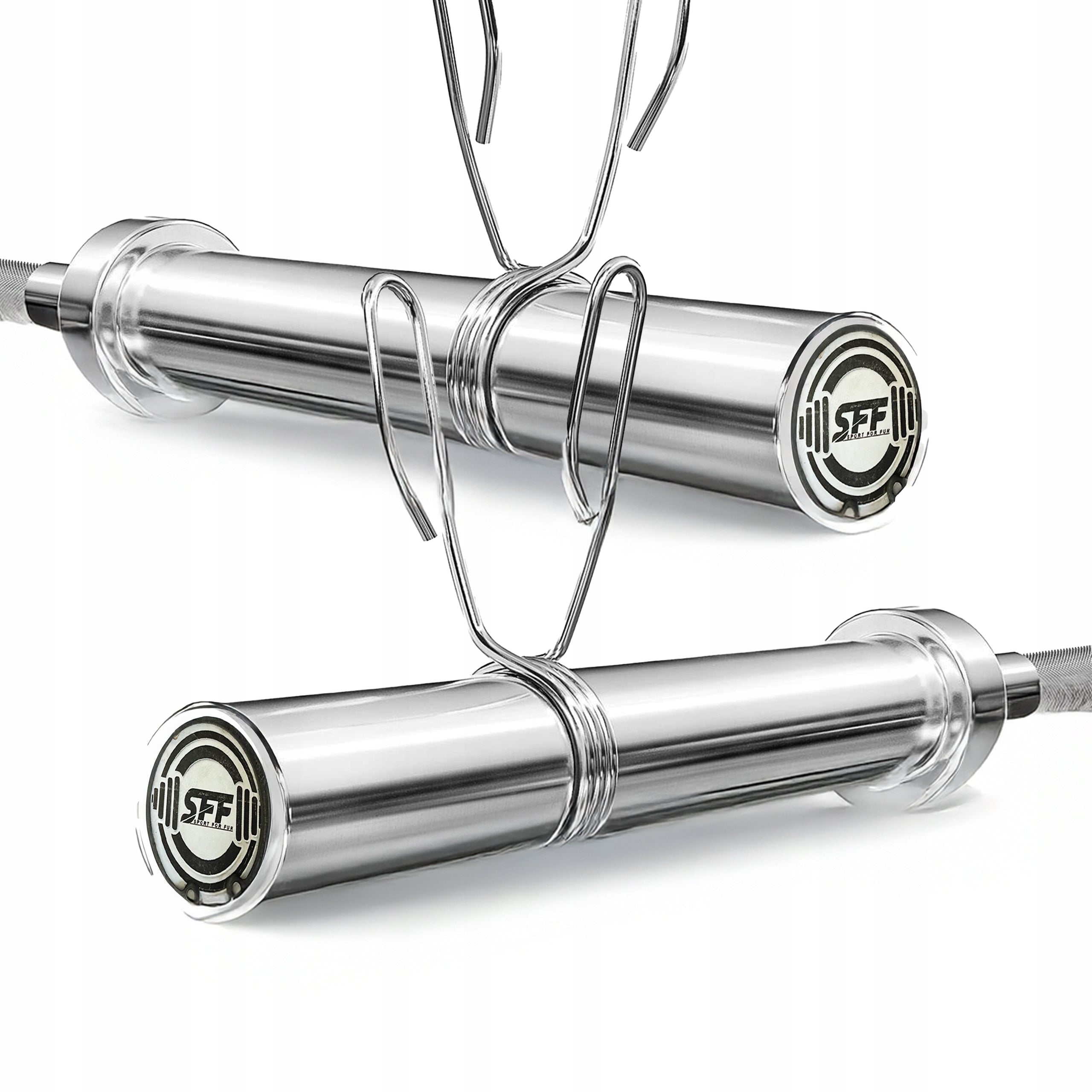 STRAIGHT GRIFFIN OLYMPIC SMOOTH 220CM 50MM BARBELL CHROME FREEBIE CLAMPS Packaging status original