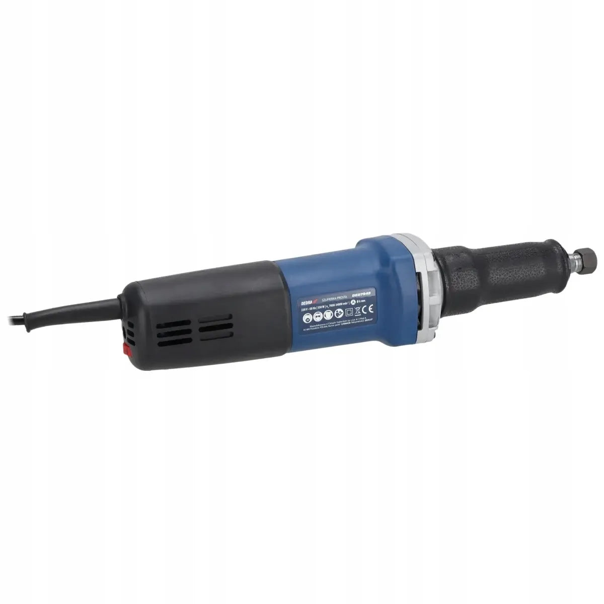 STRAIGHT GRINDER 6MM 550W SPEED CONTROL DED7948 ANTI-SLIP DEDRA Brand Dedra