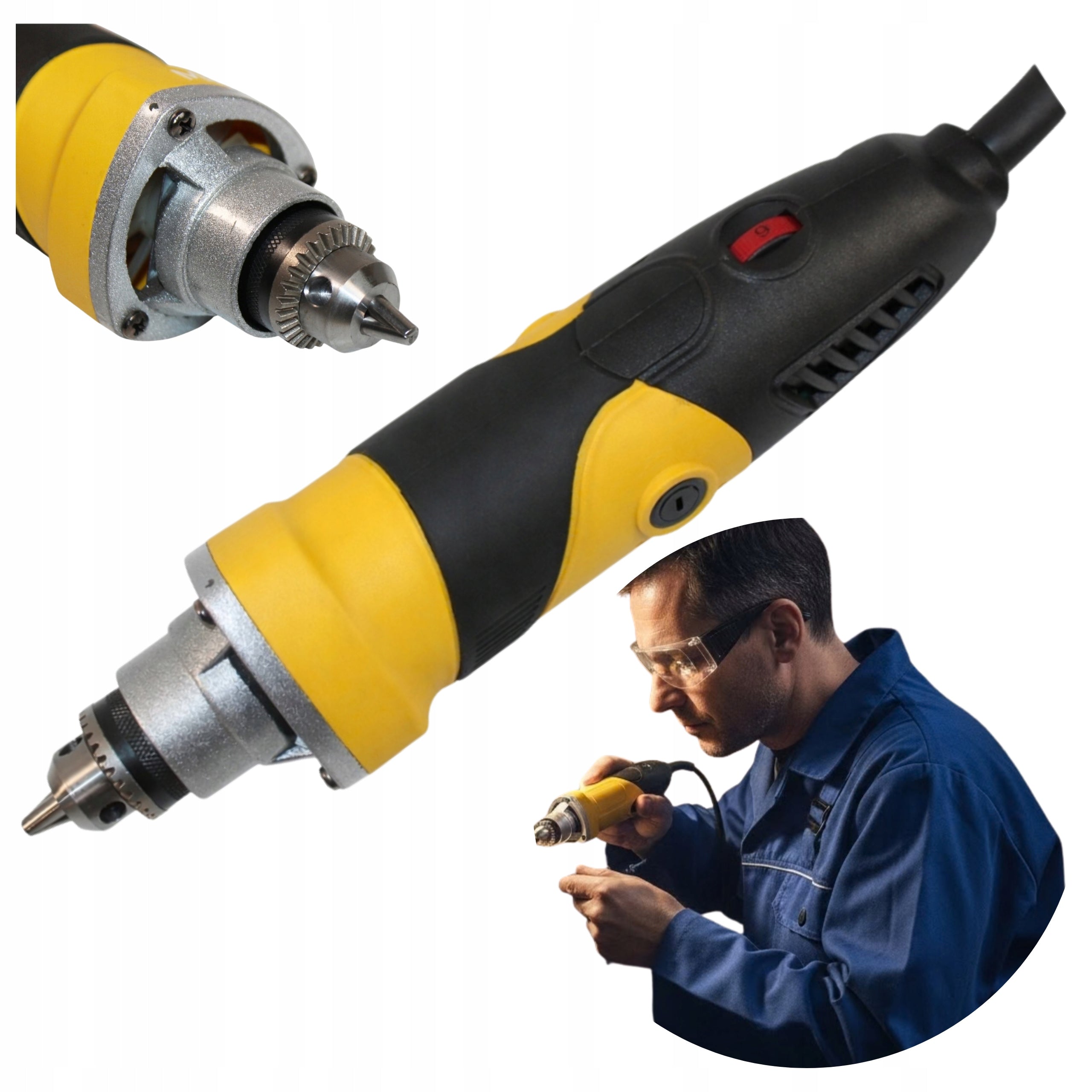 STRAIGHT GRINDER Network Electric Die 480W 30000 rpm Handle 25mm