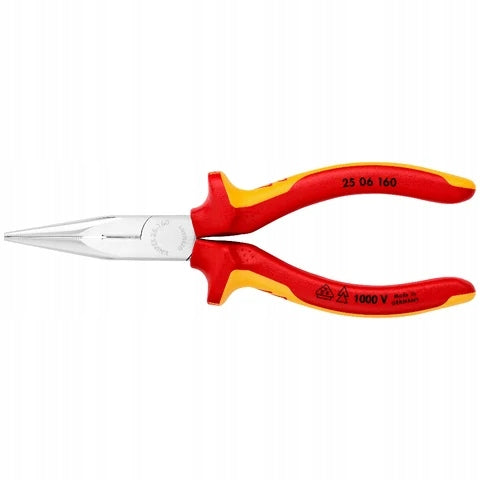 STRAIGHT SEMICIRCULAR CUTTING PLIERS INSULATED 160MM 25 06 160 KNIPEX Manufacturer code 25 06 160