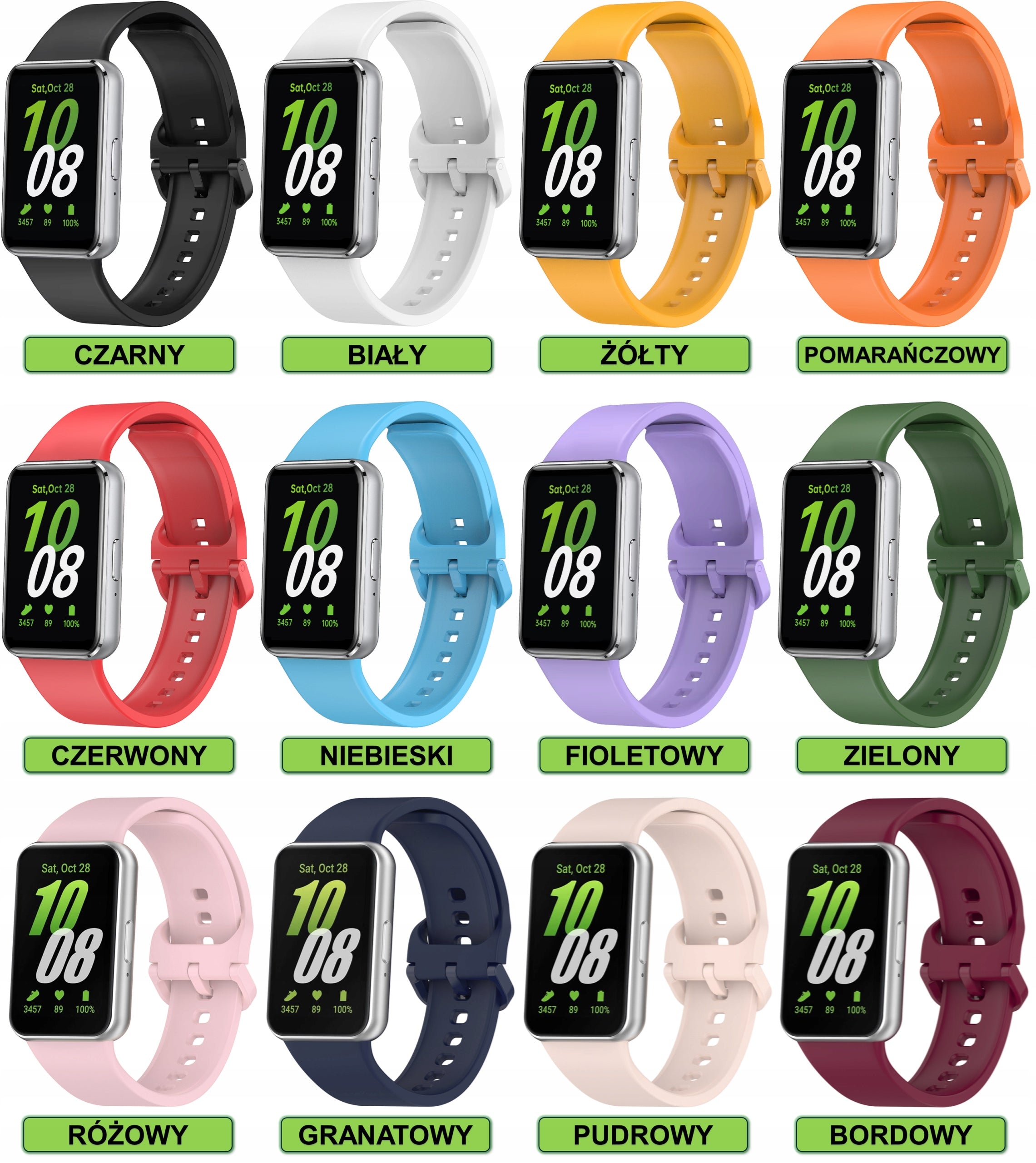 STRAP BAND BRACELET FOR SAMSUNG GALAXY FIT 3 SM-R390 | 12 COLOURS SELECTION Packaging status original
