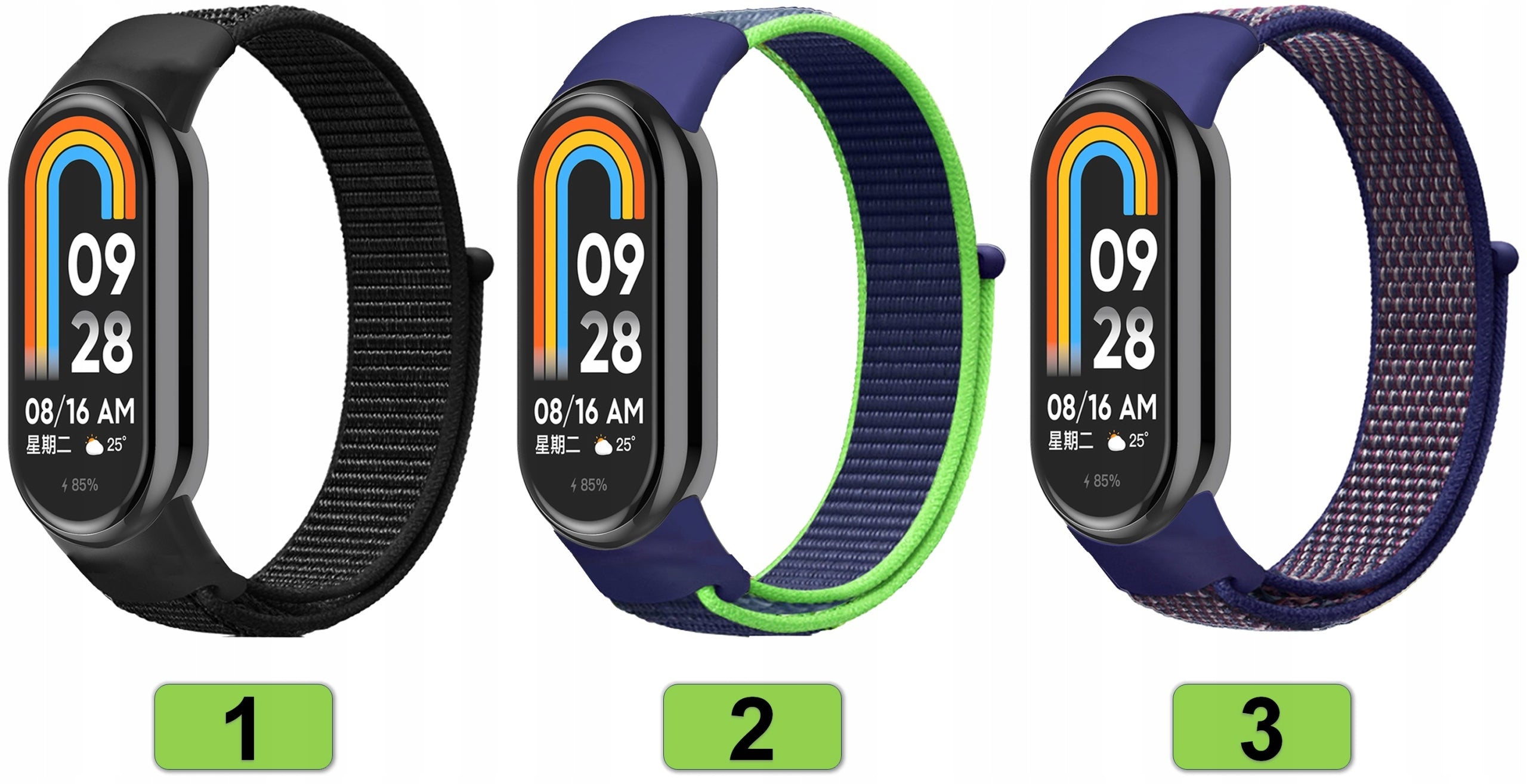 STRAP BAND BRACELET FOR XIAOMI MI SMART BAND 8/9/10 | 21 SUPER COLORS Manufacturer code opaska bransoleta szkło etui case ładowarka 2
