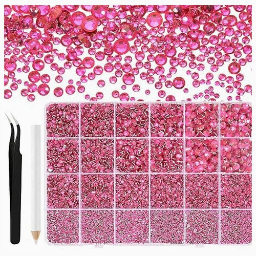 STRAS STONES FOR MANICURE SYNTHETIC RESIN SET OF 36000 PCS.