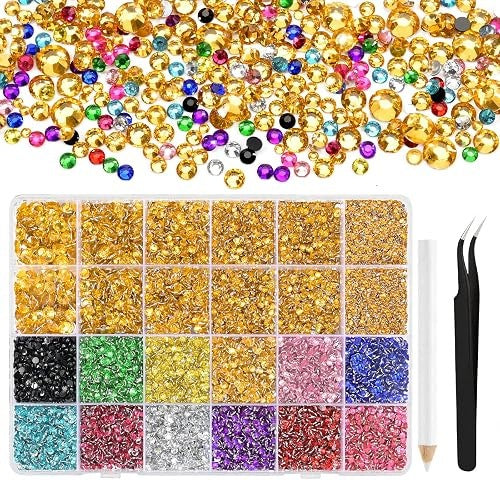 STRAS STONES SYNTHETIC RESIN SET OF 36000 PCS FOR MANICURE Brand no brand