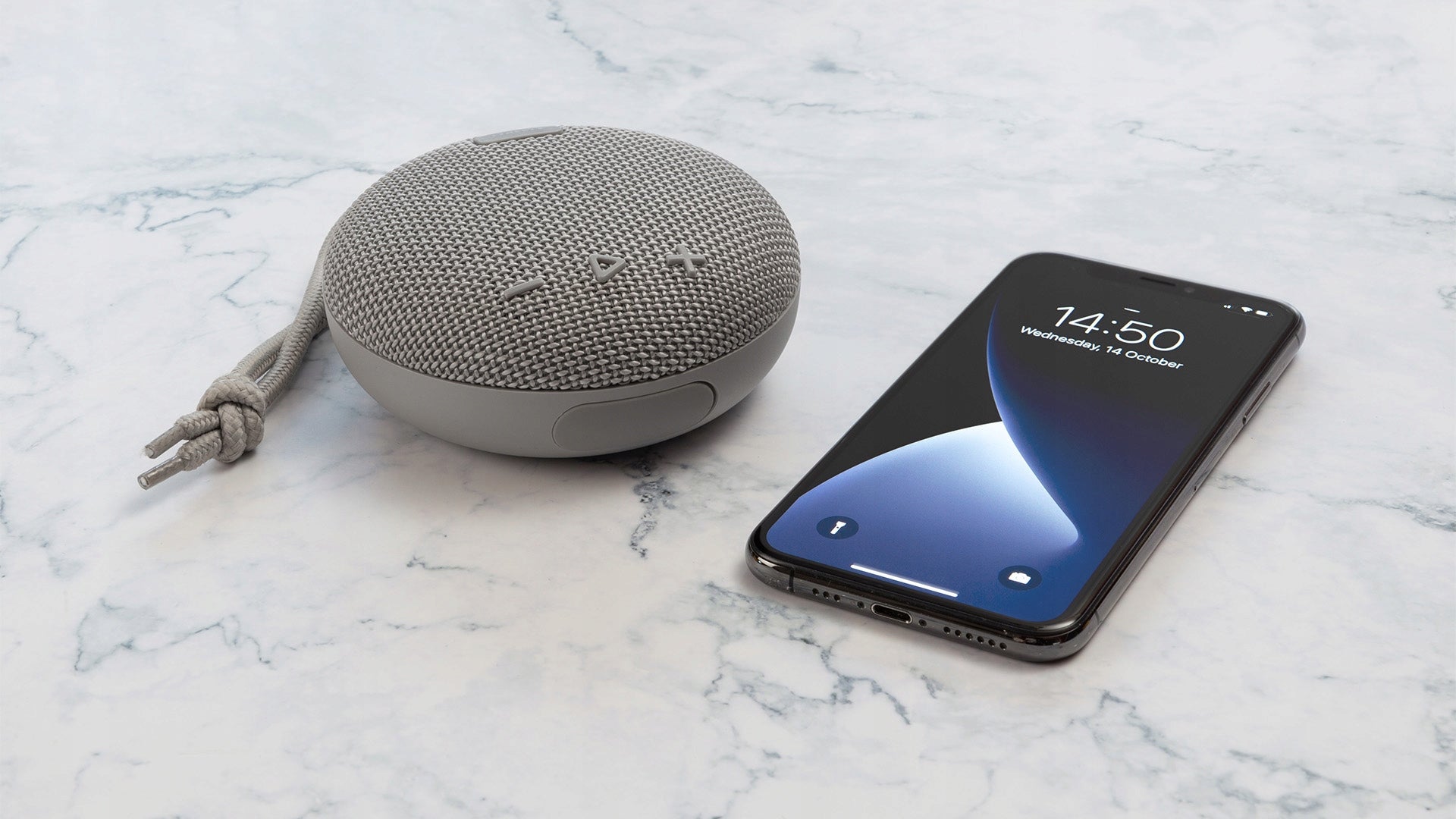 STREETZ Waterproof Bluetooth Speaker, 5W, AUX, Built-in Microphone, Grey Packaging status original