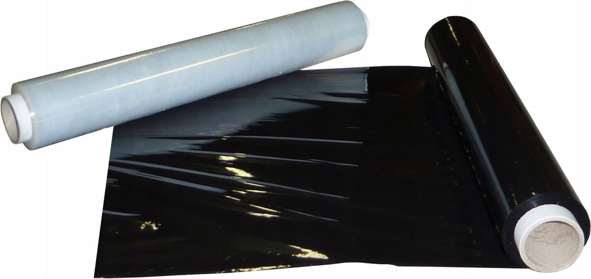 STRETCH FILM 1,5KG BLACK Net foil weight 1.5 kg