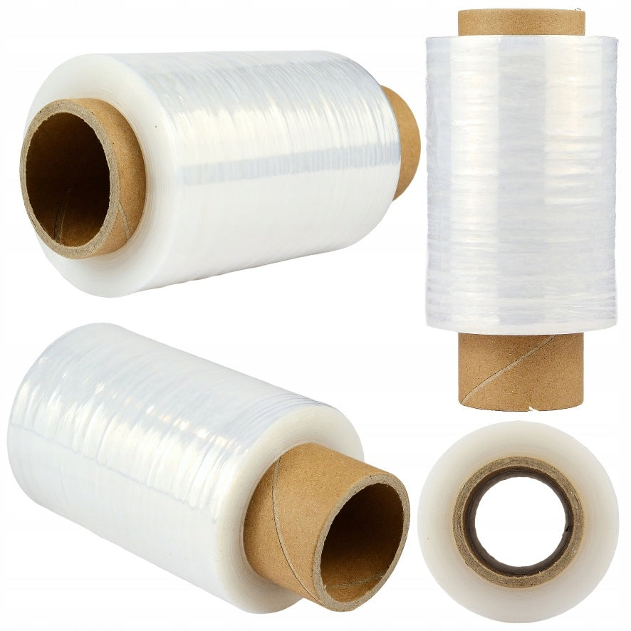 STRETCH FILM 10CM STRETCH TRANSPARENT ROLL COLORLESS TRANSPARENT MINI