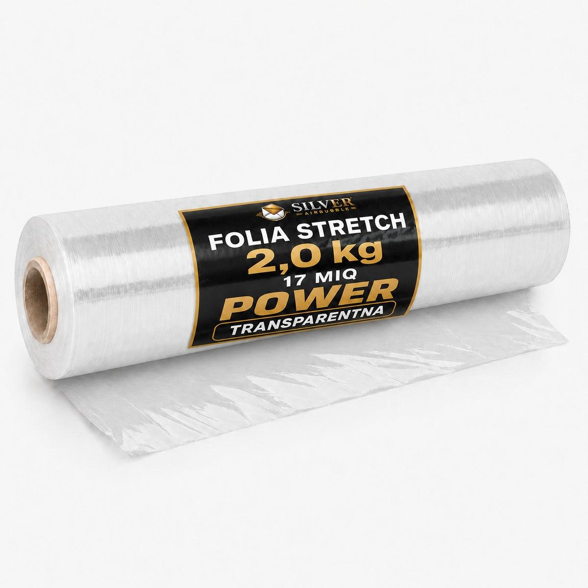 STRETCH FILM 2.0 KG - 17 MICRON POWER STRONG TRANSPARENT