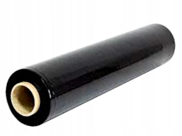 STRETCH FILM BLACK 1,7 kg ON A THIN SLEEVE