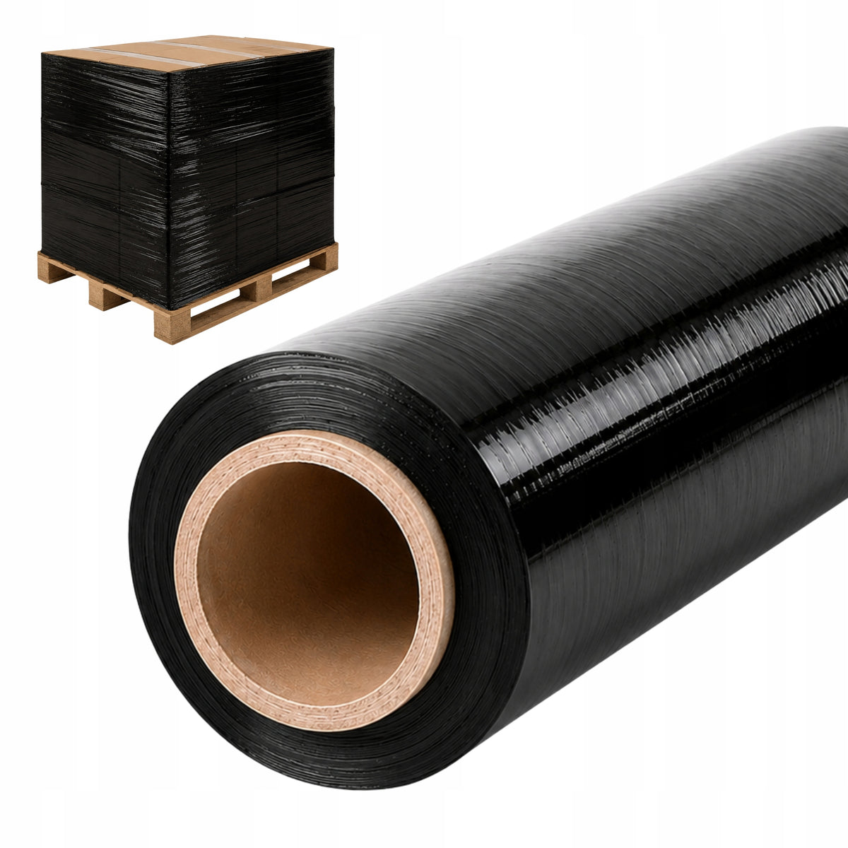 STRETCH FILM BLACK 2,1 kg Net Strecz 2,5 kg gross