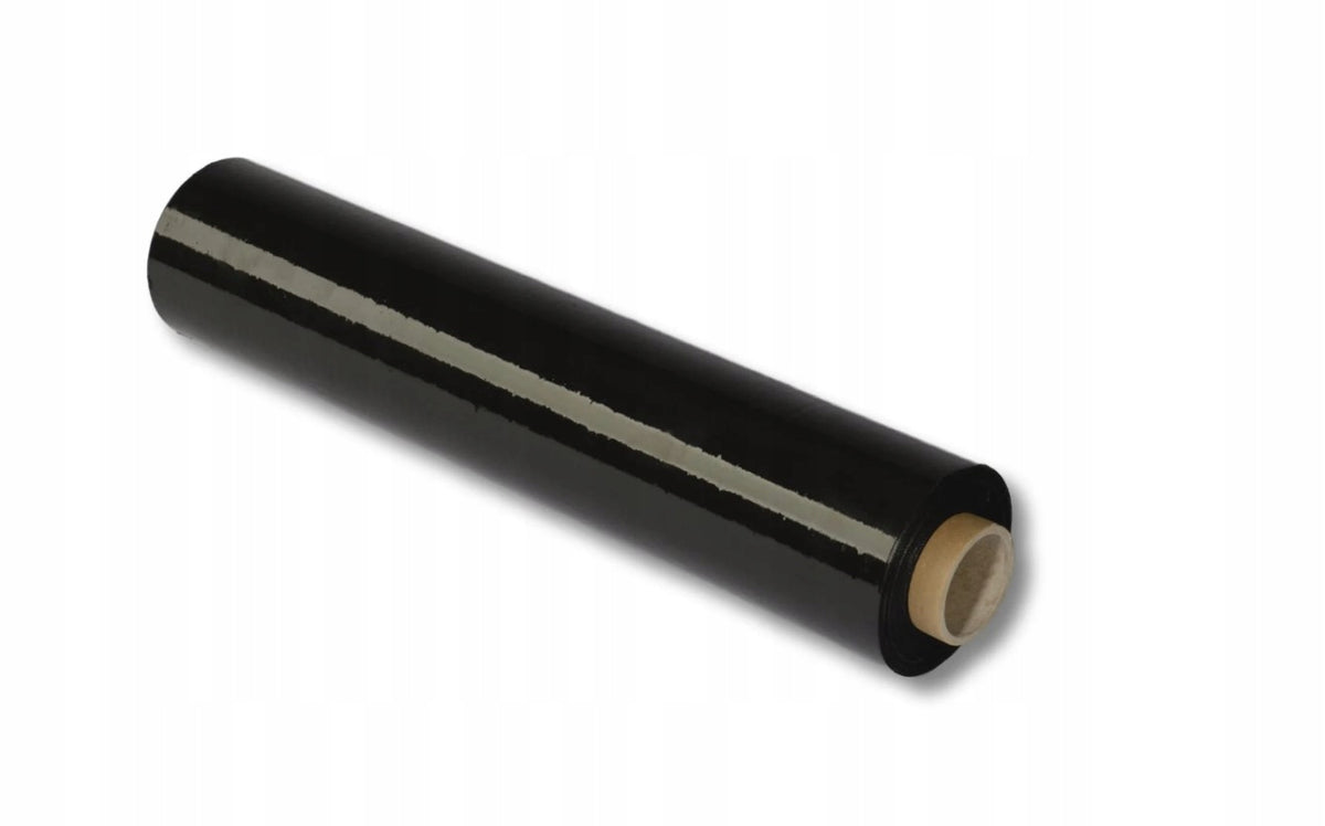 STRETCH FILM BLACK STRETCH BLACK ROLL 2KG XXL STRONG, MANY, OPAQUE