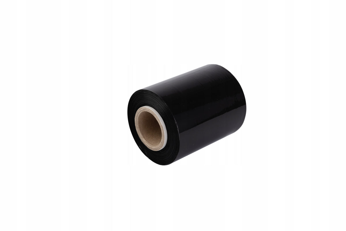 STRETCH FILM MINI RAP BLACK 10CM / fi50 STRONG HANDY FOR WRAPPING Packaging status original