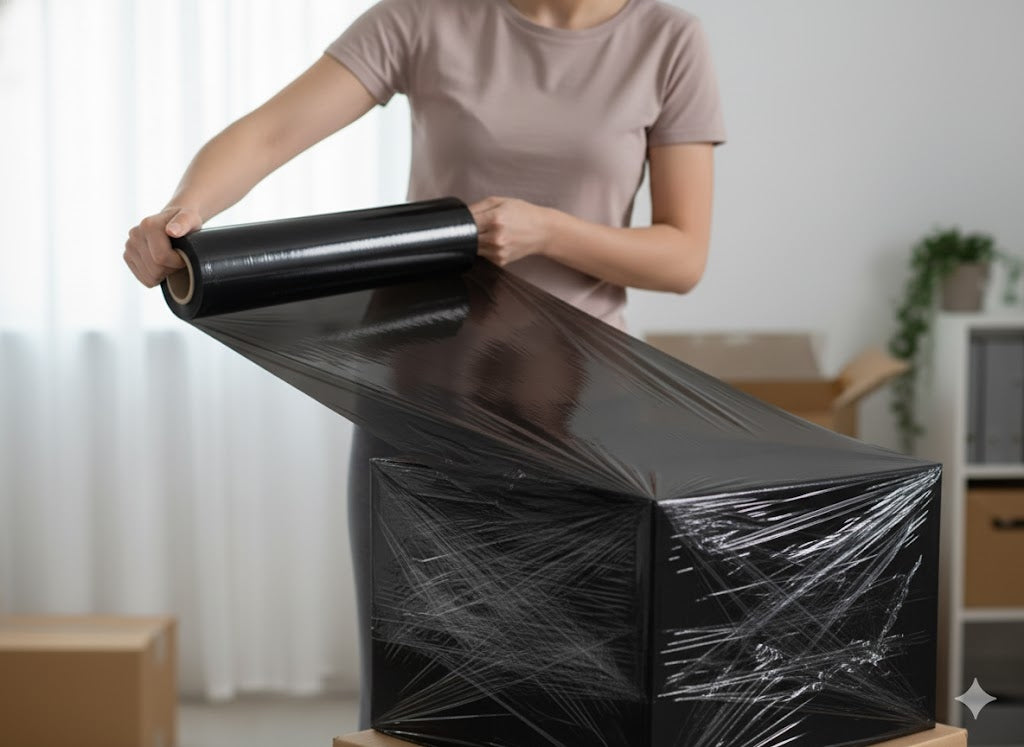 STRETCH FILM MINI RAP BLACK STRETCH BLACK MINIRAP 25CM / FI 5CM / 0,5KG Brand no brand