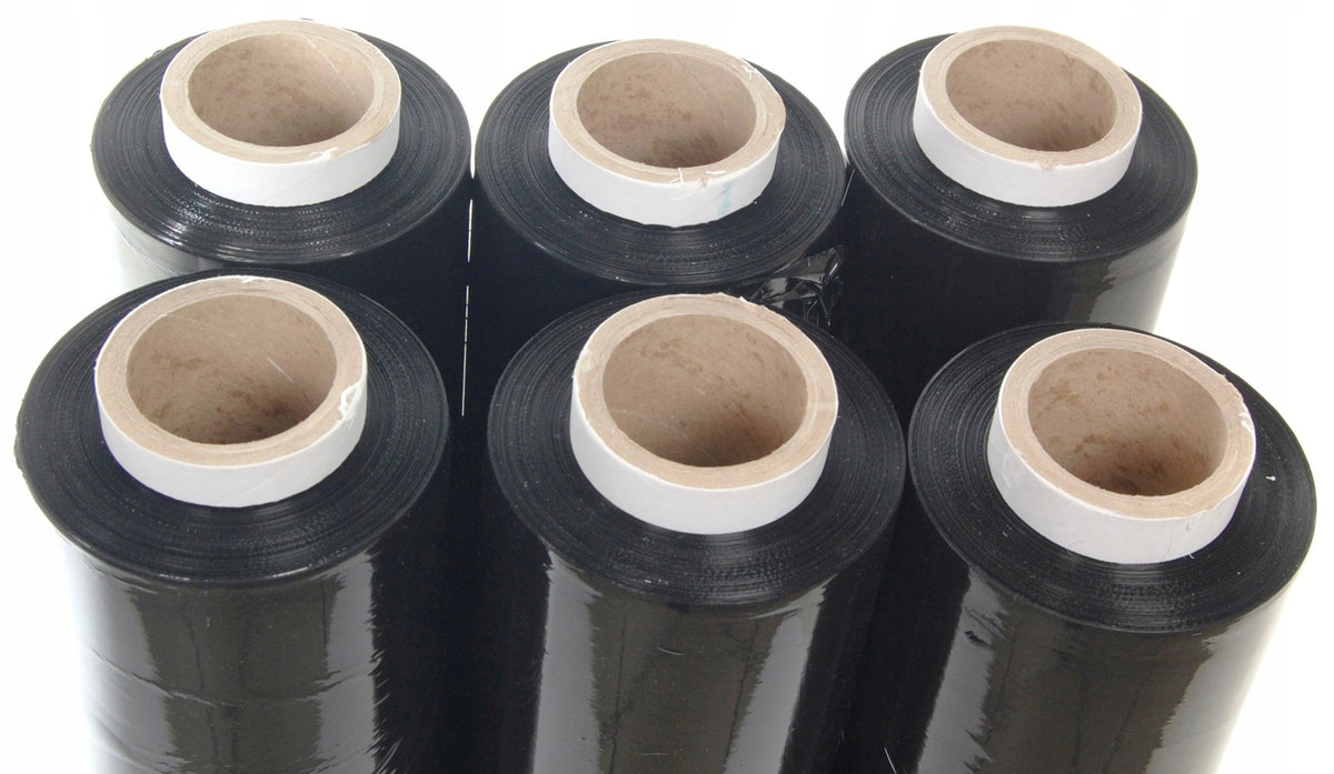 STRETCH FILM STRECH STRECZ 6x3KG BLACK 6 rolls