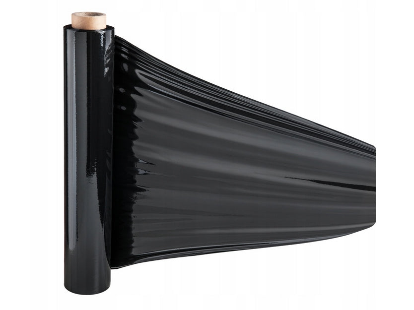 STRETCH FILM STRECZ - 0,85kg NET - BLACK STRONG OPAQUE FOR PACKAGING Brand Neopak