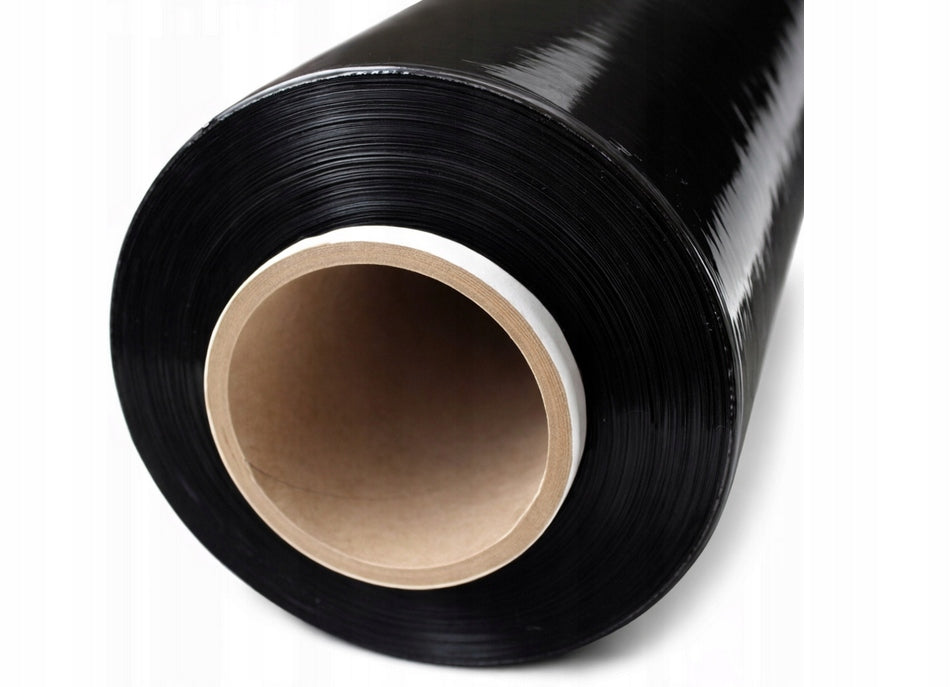STRETCH FILM STRECZ - 0,85kg NET - BLACK STRONG OPAQUE FOR PACKAGING Brand PATO PAK
