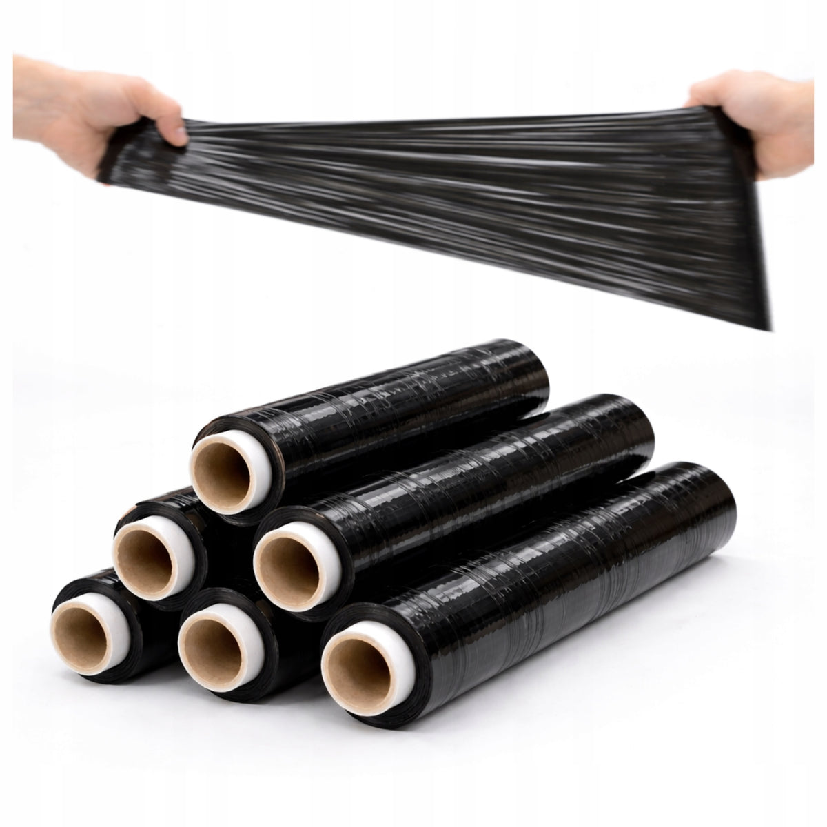 STRETCH FILM STRETCH BLACK 1,2 KG NET 6 PIECES THIN GUILD
