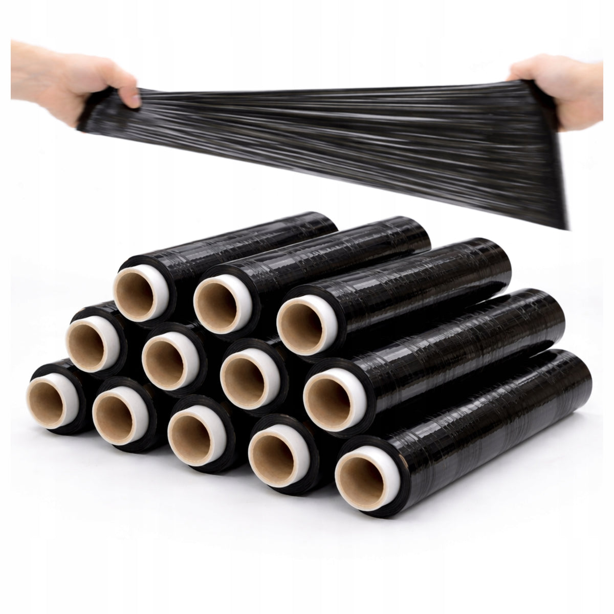 STRETCH FILM STRETCH BLACK 1,2 KG NET THIN GILZA 12 PCS